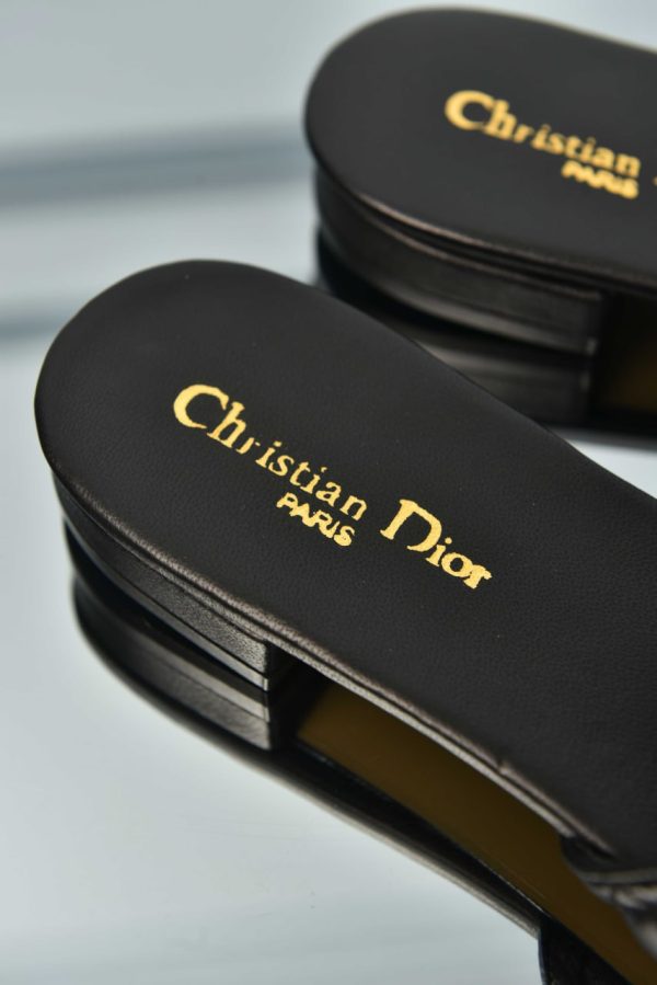 Dway Cannage Leather Slide - Image 5
