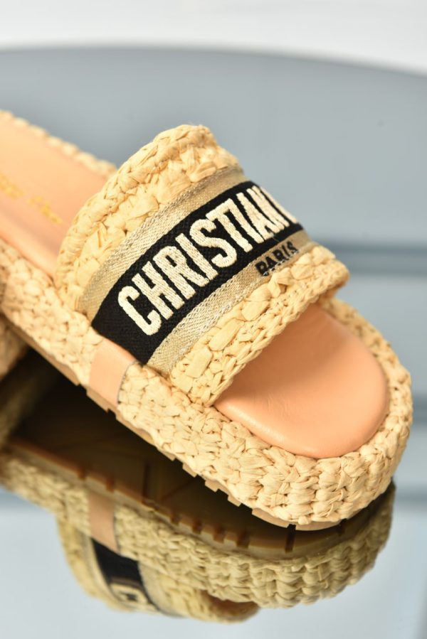 Dway Slide Woven Platform Sandal - Image 4