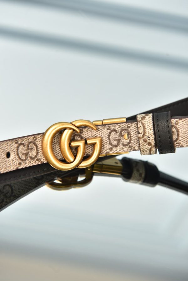 Gg Marmont Canvas Belt - Image 8