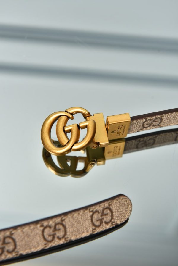 Gg Marmont Canvas Belt - Image 6