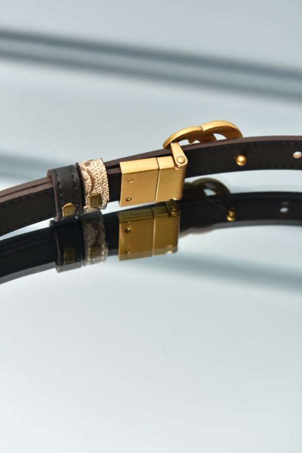 Gg Marmont Canvas Belt - Image 5