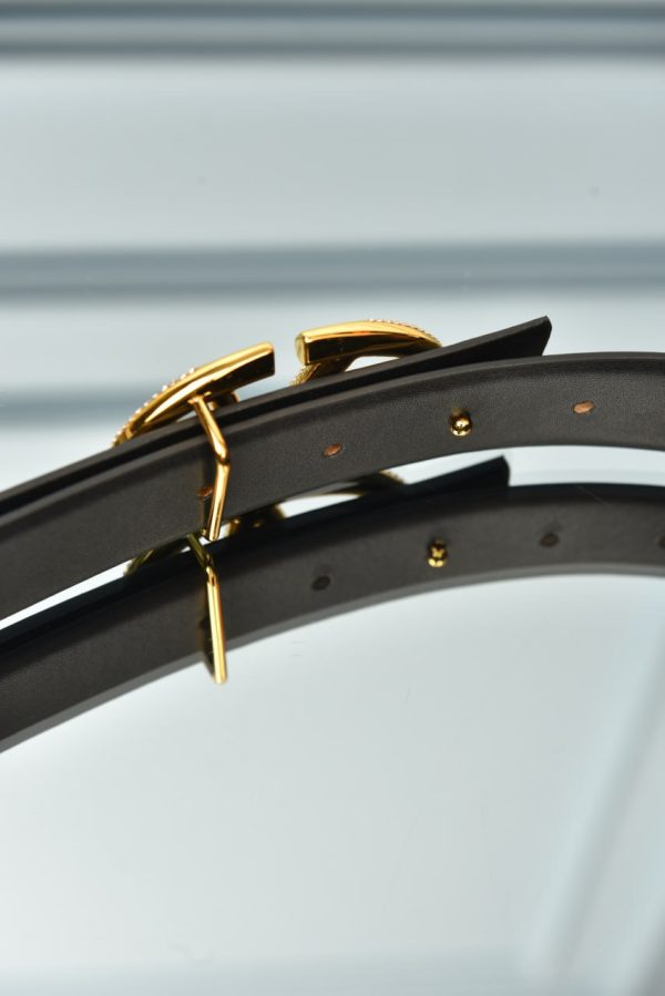 Garavani Vlogo Crystal Buckle Leather Belt - Image 6