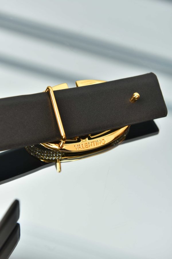 Garavani Vlogo Crystal Buckle Leather Belt - Image 7