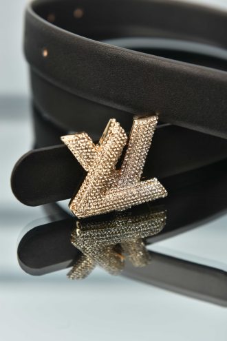 Initialesbeltwithcrystalbuckle 1 | Designer Bags, Watches, Apparel &Amp; Luxury Goods