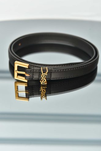 Monogram Thin Leather Belt
