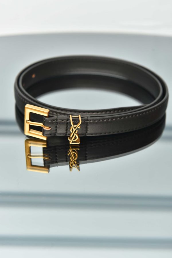 Monogram Thin Leather Belt