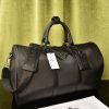 Re-Nylon and Brushed Leather Duffel Bag