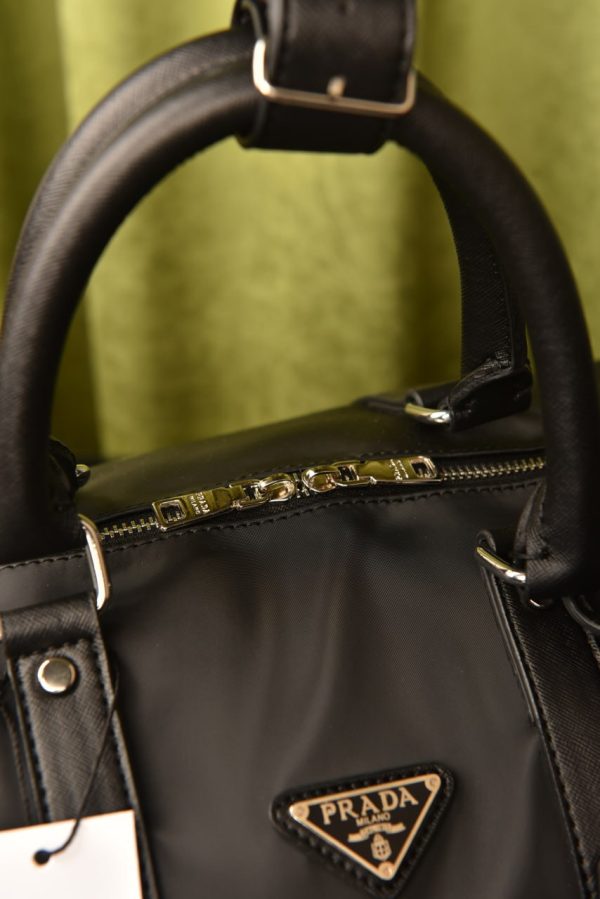Re-Nylon And Brushed Leather Duffel Bag - Image 5